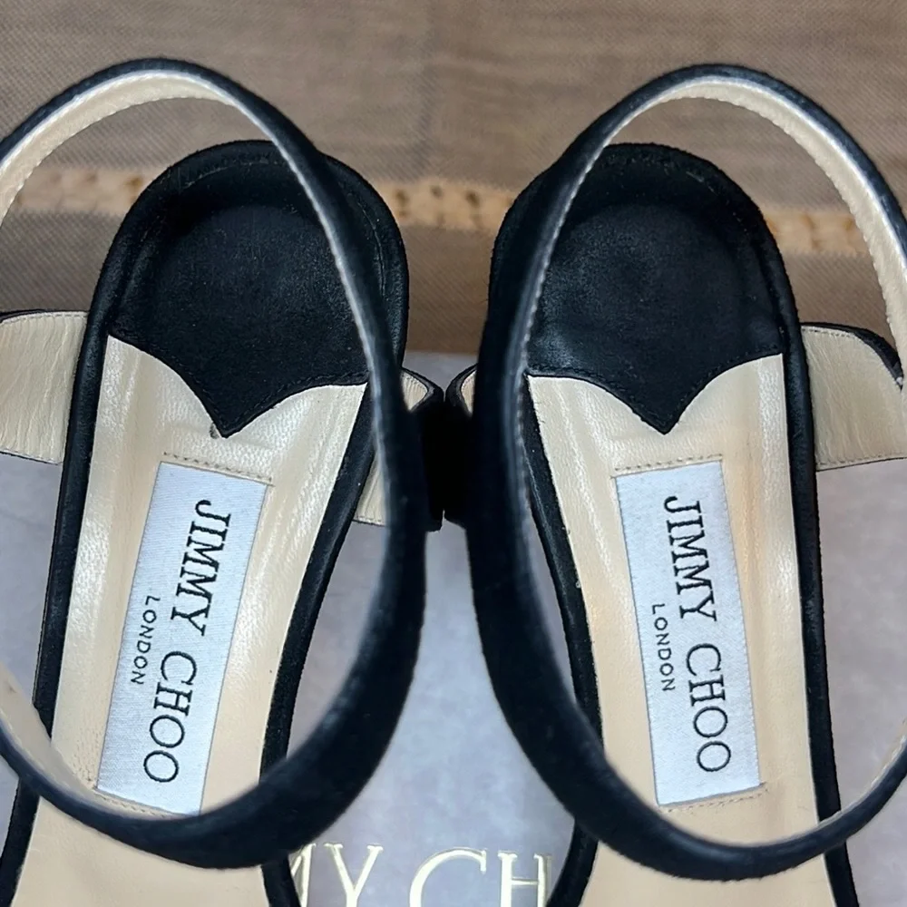 Authentic Jimmy Choo black city sandal - Picture 3 of 5